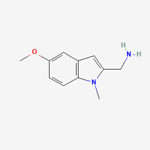 molecular formula C11H14N2O B12834780 C-(5-Methoxy-1-methyl-1H-indol-2-yl)-methylamine CAS No. 130445-56-6