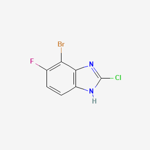 7-Bromo-2-chloro-6-fluoro-1H-1,3-benzimidazole