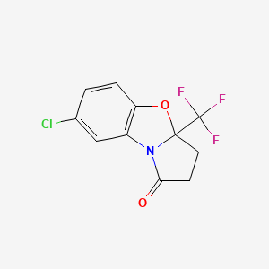 7-Chloro-3a-(trifluoromethyl)-3,3a-dihydrobenzo[d]pyrrolo[2,1-b]oxazol-1(2H)-one