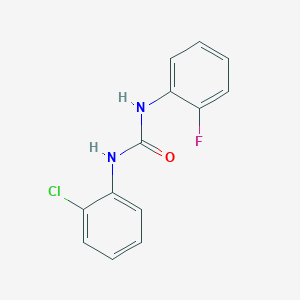 molecular formula C13H10ClFN2O B12834918 1-(2-Chlorophenyl)-3-(2-fluorophenyl)urea CAS No. 76393-30-1