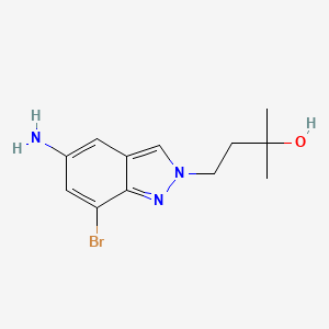 4-(5-Amino-7-bromo-2H-indazol-2-yl)-2-methylbutan-2-ol