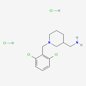 (1-(2,6-Dichlorobenzyl)piperidin-3-yl)methanamine dihydrochloride