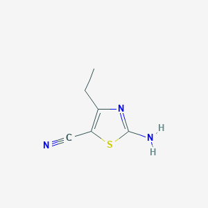 molecular formula C6H7N3S B12834944 2-Amino-4-ethylthiazole-5-carbonitrile 