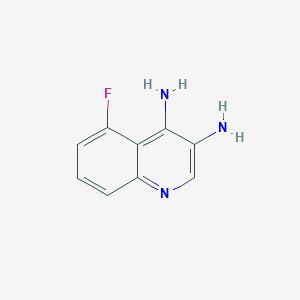 molecular formula C9H8FN3 B12835020 5-Fluoroquinoline-3,4-diamine 