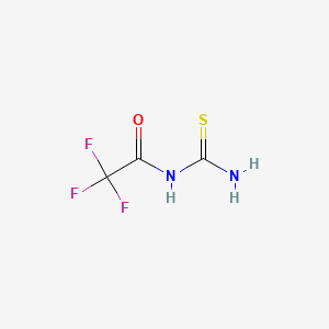 molecular formula C3H3F3N2OS B12835028 N-(Aminothioxomethyl)-2,2,2-trifluoroacetamide CAS No. 34067-44-2