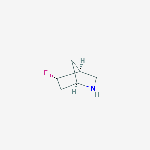 molecular formula C6H10FN B12835032 (1R,4S,5S)-5-Fluoro-2-azabicyclo[2.2.1]heptane 