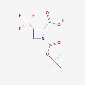 1-(tert-Butoxycarbonyl)-3-(trifluoromethyl)azetidine-2-carboxylic acid