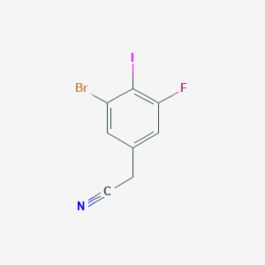 3-Bromo-5-fluoro-4-iodophenylacetonitrile