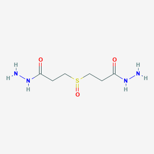 molecular formula C6H14N4O3S B12835062 3,3'-Sulfinyldi(propanehydrazide) 