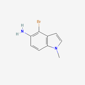 molecular formula C9H9BrN2 B12835088 4-Bromo-1-methyl-1H-indol-5-amine 