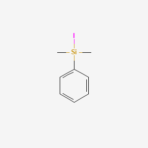 molecular formula C8H11ISi B12835096 Iododimethyl(phenyl)silane 