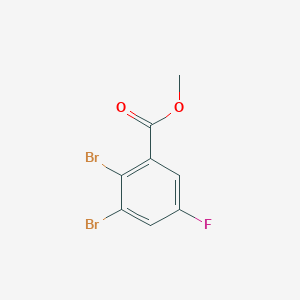 molecular formula C8H5Br2FO2 B12835112 Methyl 2,3-dibromo-5-fluorobenzoate 