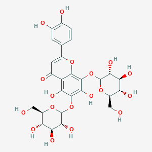 2-(3,4-dihydroxyphenyl)-5,7-dihydroxy-6,8-bis[[(3R,4S,5S,6R)-3,4,5-trihydroxy-6-(hydroxymethyl)oxan-2-yl]oxy]chromen-4-one