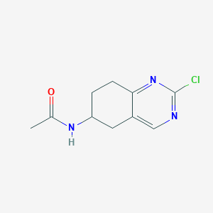 molecular formula C10H12ClN3O B12835133 N-(2-chloro-5,6,7,8-tetrahydroquinazolin-6-yl)acetamide 