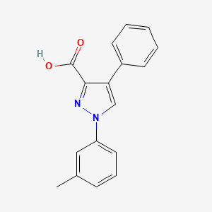 4-Phenyl-1-(m-tolyl)-1H-pyrazole-3-carboxylic acid