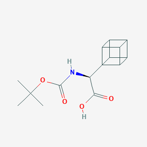 (S)-2-((tert-Butoxycarbonyl)amino)-2-(cuban-1-yl)acetic acid