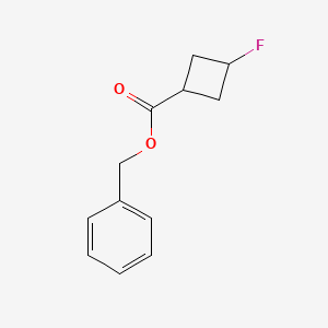 molecular formula C12H13FO2 B12835240 Benzyl trans-3-fluorocyclobutanecarboxylate CAS No. 1262278-59-0