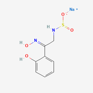 sodium;1-hydroxy-2-[(E)-N-hydroxy-C-[(sulfinatoamino)methyl]carbonimidoyl]benzene