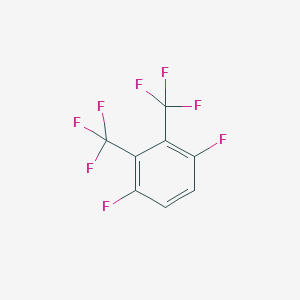 molecular formula C8H2F8 B12835289 1,4-Difluoro-2,3-bis(trifluoromethyl)benzene 