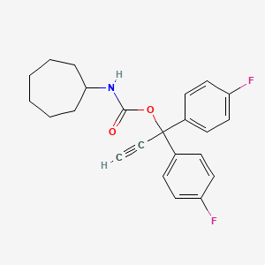 1,1-bis(4-fluorophenyl)prop-2-ynyl N-cycloheptylcarbamate