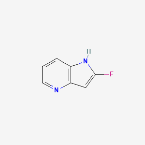 molecular formula C7H5FN2 B12835353 2-fluoro-1H-pyrrolo[3,2-b]pyridine 