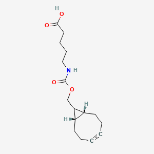 rel-5-(((((1R,8S,9s)-bicyclo[6.1.0]non-4-yn-9-yl)methoxy)carbonyl)amino)pentanoic acid