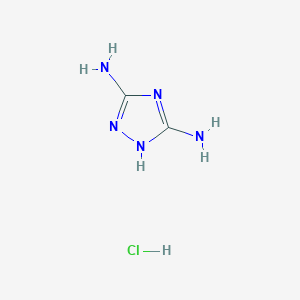 molecular formula C2H6ClN5 B12835380 1H-1,2,4-triazole-3,5-diamine hydrochloride 