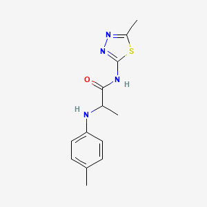 N-(5-Methyl-[1,3,4]thiadiazol-2-yl)-2-p-tolylamino-propionamide