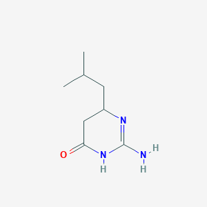 2-Amino-6-(2-methylpropyl)-3,4,5,6-tetrahydropyrimidin-4-one