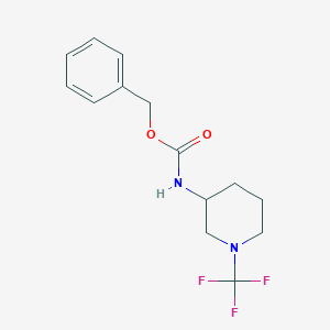 molecular formula C14H17F3N2O2 B12835459 Benzyl (1-(trifluoromethyl)piperidin-3-yl)carbamate 