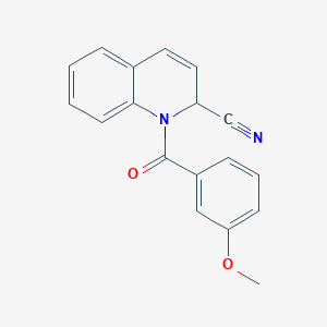 1-(3-Methoxybenzoyl)-1,2-dihydroquinoline-2-carbonitrile