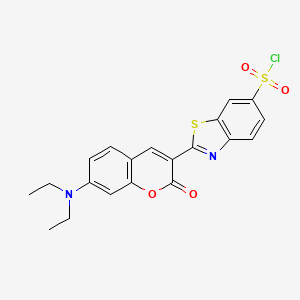 2-[7-(Diethylamino)-2-oxo-2H-1-benzopyran-3-yl]-6-Benzothiazolesulfonyl chloride