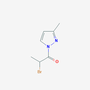 2-Bromo-1-(3-methyl-1H-pyrazol-1-yl)propan-1-one