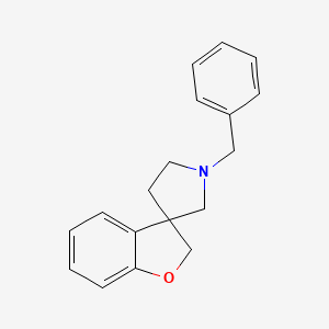 molecular formula C18H19NO B12835510 1'-Benzyl-2H-spiro[benzofuran-3,3'-pyrrolidine] 