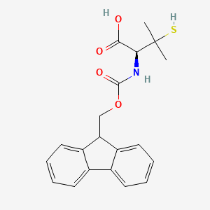 (S)-2-((((9H-Fluoren-9-yl)methoxy)carbonyl)amino)-3-mercapto-3-methylbutanoic acid