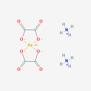 molecular formula C4H8N2O8Pd B12835555 Diammonium bis(oxalato)palladate(2-) 