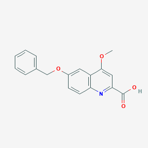 6-(Benzyloxy)-4-methoxyquinoline-2-carboxylic acid