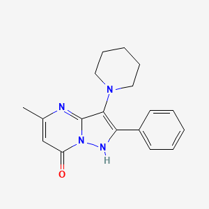 5-methyl-2-phenyl-3-(piperidin-1-yl)pyrazolo[1,5-a]pyrimidin-7(4H)-one