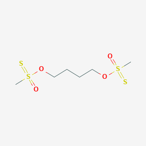 molecular formula C6H14O4S4 B12835611 Methyl-(4-methylsulfonothioyloxybutoxy)-oxo-sulfanylidene-lambda6-sulfane 