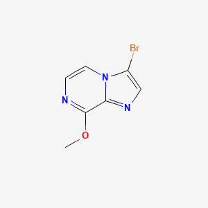 molecular formula C7H6BrN3O B1283562 3-Bromo-8-methoxyimidazo[1,2-a]pyrazine CAS No. 91775-62-1