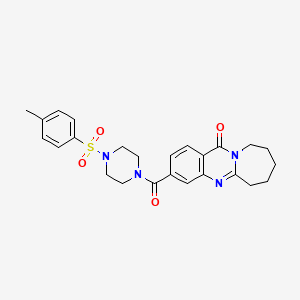 3-(4-Tosylpiperazine-1-carbonyl)-7,8,9,10-tetrahydroazepino[2,1-b]quinazolin-12(6H)-one