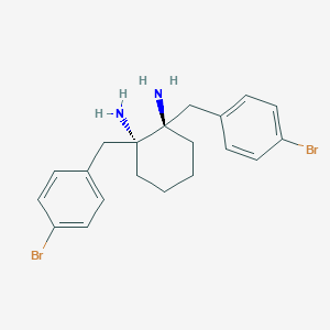 (1R,2R)-1,2-bis[(4-bromophenyl)methyl]cyclohexane-1,2-diamine