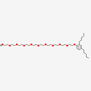 molecular formula C36H66O11 B12835643 3,6,9,12,15,18,21,24,27-Nonaoxanonacosan-1-ol, 29-(2,4-dipentylphenoxy)- CAS No. 68214-68-6