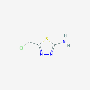 molecular formula C3H4ClN3S B1283565 5-(氯甲基)-1,3,4-噻二唑-2-胺 CAS No. 62774-00-9