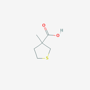 molecular formula C6H10O2S B12835659 3-Methyltetrahydrothiophene-3-carboxylic acid 