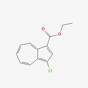 molecular formula C13H11ClO2 B12835683 Ethyl 3-chloroazulene-1-carboxylate 