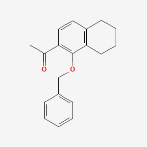 molecular formula C19H20O2 B12835689 1-Benzyloxy-2-acetyl-5,6,7,8-tetrahydronaphthalene 