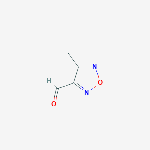 molecular formula C4H4N2O2 B1283569 4-甲基-1,2,5-噁二唑-3-甲醛 CAS No. 90507-35-0