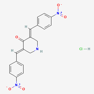 3,5-Bis((E)-4-nitrobenzylidene)piperidin-4-one hydrochloride