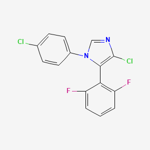 4-chloro-1-(4-chlorophenyl)-5-(2,6-difluorophenyl)-1H-imidazole